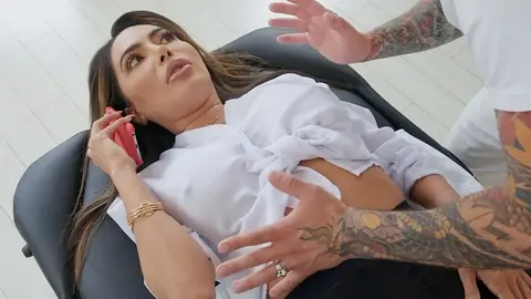 Lelae Starlet is greased up and smashed in missionary