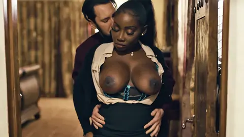 Wringing real estate agent's thick boobs to make a deal